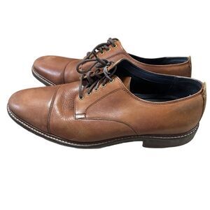 Cole Haan Lenox Hill Cap Oxford British Tan Dress Shoes, Size 11.5M